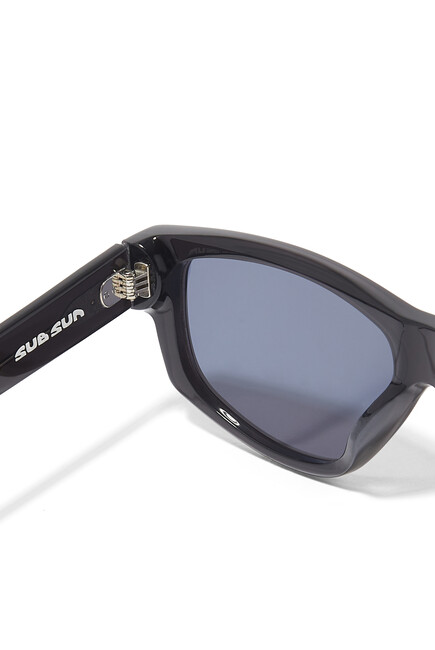 SUB006 Transparent Blue Lens Sunglasses